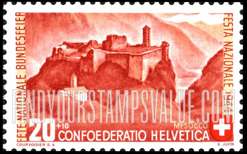 FindYourStampsValue: Semi-Postal: Mesocco