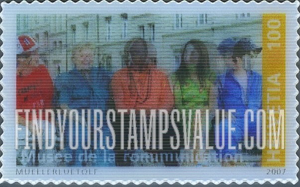 FindYourStampsValue: Federal Administration, Museum of Communications, Centenary: Building in background