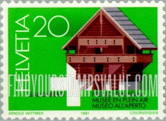 FindYourStampsValue: Federal Administration: Granary, Kiesen, 17th Century