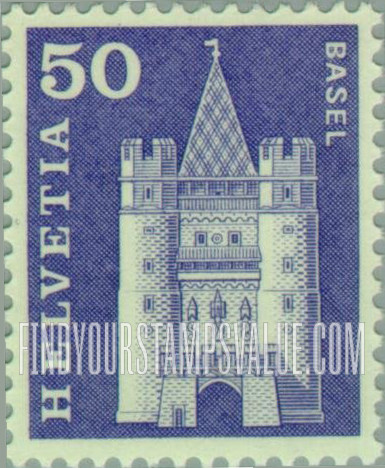 FindYourStampsValue: Federal Administration: Spalen Gate, Basel