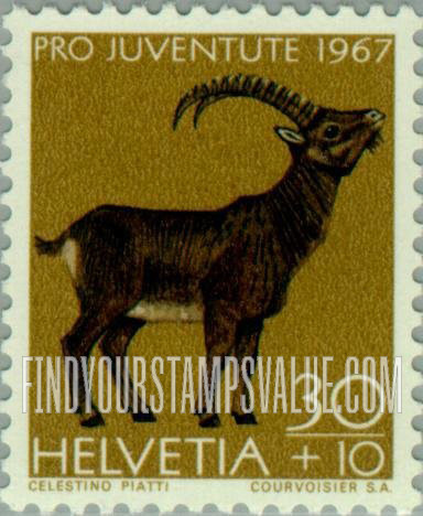 FindYourStampsValue: Semi-Postal: Alpine ibex