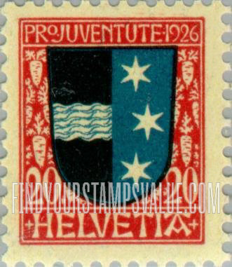 FindYourStampsValue: Semi-Postal: Aargau