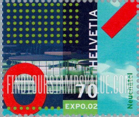 FindYourStampsValue: Federal Administration, Expo.02, Switzerland: “0”