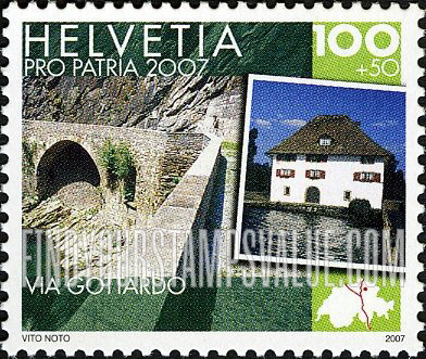 FindYourStampsValue: Semi-Postal, Historic Roads: Via Cook, Grandhotel Giessbach