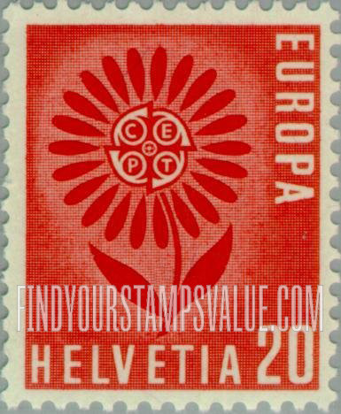 FindYourStampsValue: Federal Administration: Europa, 1964