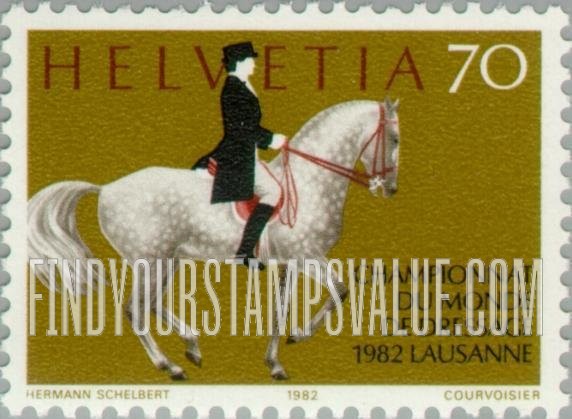 FindYourStampsValue: Federal Administration: World Dressage Championship, Lausanne, August 25-29