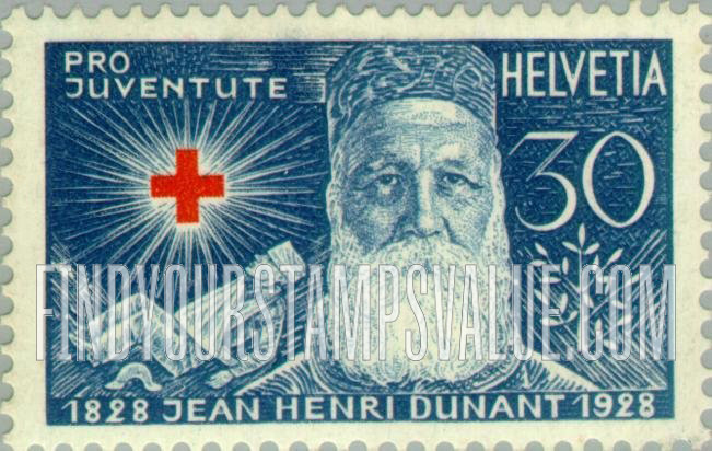 FindYourStampsValue: Semi-Postal: J. H. Dunant