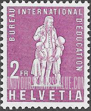 FindYourStampsValue: For The International Bureau of Education: Pestalozzi Monument at Yverdon