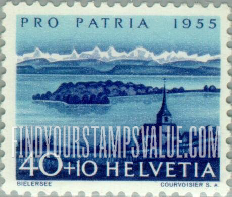 FindYourStampsValue: Semi-Postal, Views: Lake of Bienne