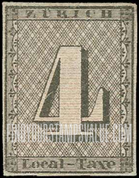 FindYourStampsValue: Cantonal Administration, Zurich: Numerals of Value