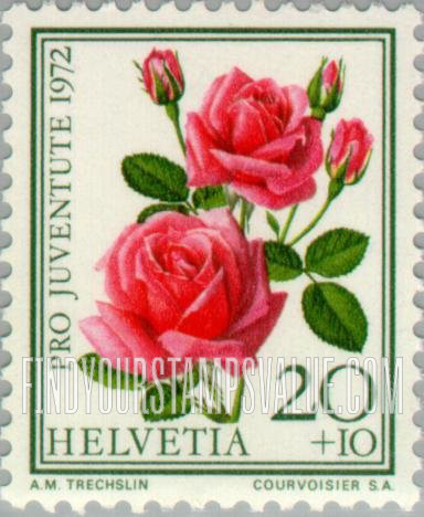 FindYourStampsValue: Semi-Postal, Famous Roses: Miracle