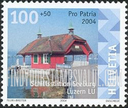 FindYourStampsValue: Semi-Postal, Small Buildings: Dock house, Lucerne