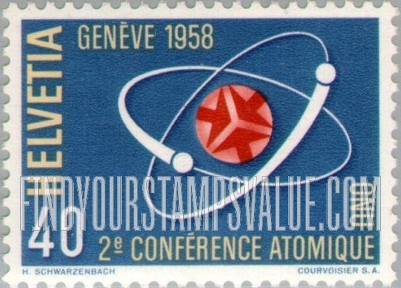 FindYourStampsValue: Federal Administration: Symbol of Nuclear Fission