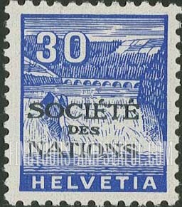 FindYourStampsValue: For The League of Nations: Rhine Falls