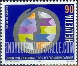 FindYourStampsValue: For The International Telecommunication Union, Telecommunications: Stylized Face