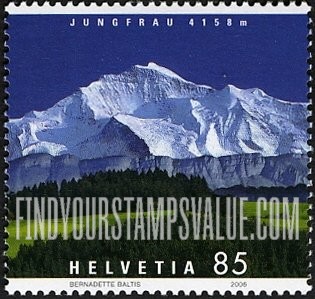 FindYourStampsValue: Federal Administration, Mountains: Jungfrau