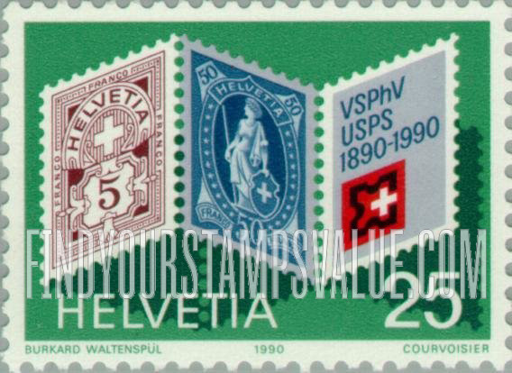 FindYourStampsValue: Federal Administration: Union of Swiss Philatelic Societies, Centenary
