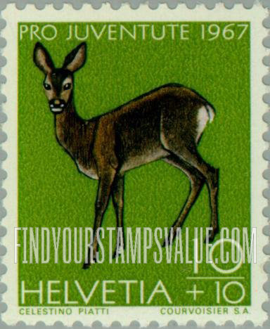 FindYourStampsValue: Semi-Postal: Roe Deer