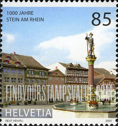 FindYourStampsValue: Federal Administration, Stein am Rhein, 1000th Anniversary: Municipal Fountain