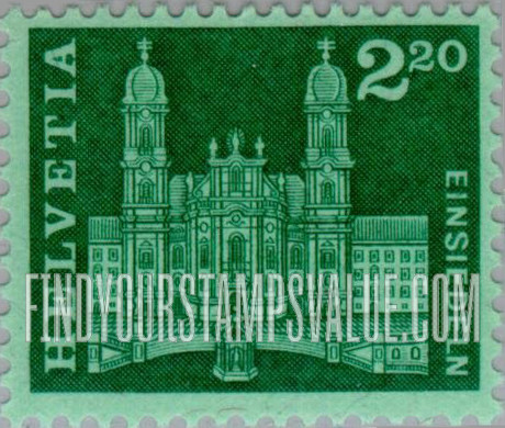 FindYourStampsValue: Federal Administration: Church, Einsiedeln
