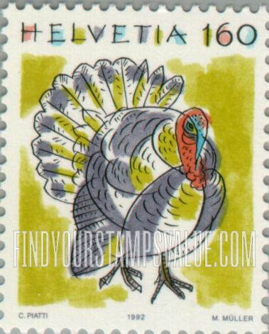 FindYourStampsValue: Federal Administration, Animals: Turkey