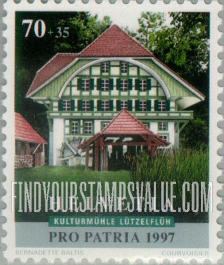 FindYourStampsValue: Semi-Postal: Culture Mill, Lützelflüh