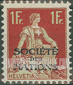 FindYourStampsValue: For The League of Nations: Helvetia