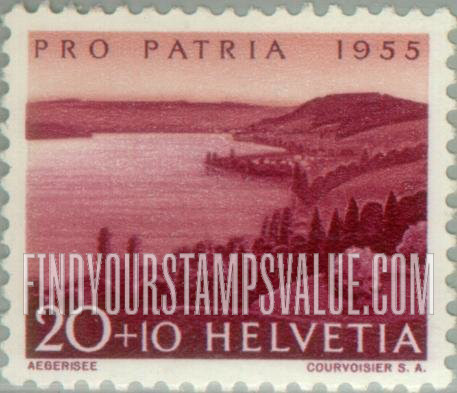 FindYourStampsValue: Semi-Postal, Views: Lake of Aegeri