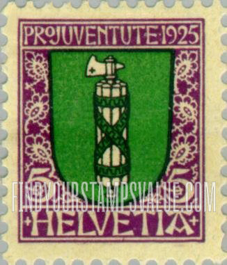 FindYourStampsValue: Semi-Postal: St. Gallen (Canton)