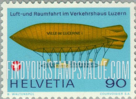 FindYourStampsValue: Federal Administration: “Ville de Lucerne” Dirigible