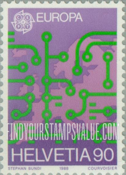 FindYourStampsValue: Federal Administration, Europa 1988: Circuitry (communication)