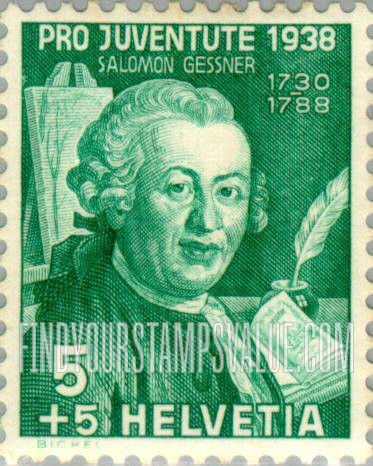 FindYourStampsValue: Semi-Postal: Salomon Gessner