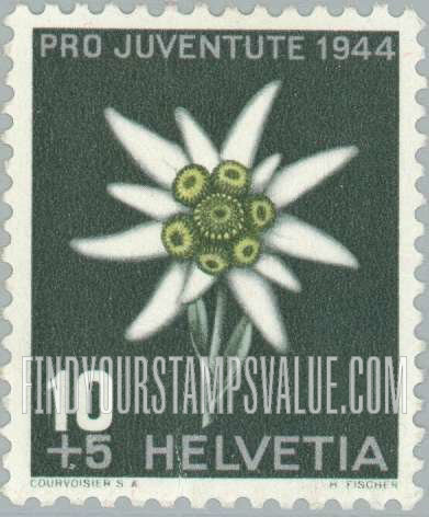 FindYourStampsValue: Semi-Postal: Edelweiss