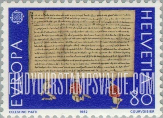 FindYourStampsValue: Federal Administration: Europa 1982, Pact of 1291