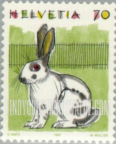 FindYourStampsValue: Federal Administration, Animals: Rabbit