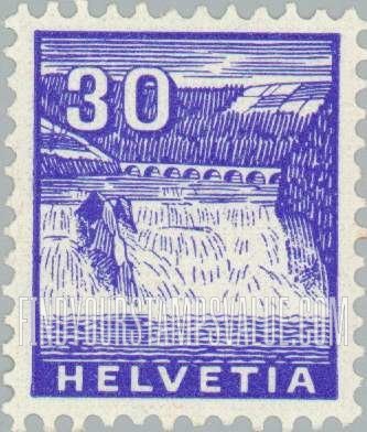 FindYourStampsValue: Federal Administration: Rhine Falls