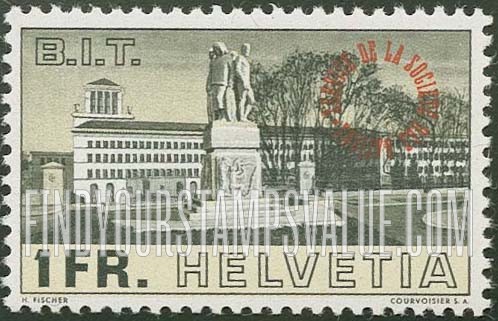 FindYourStampsValue: For The League of Nations: Labor Building and Albert Thomas Monument