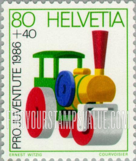 FindYourStampsValue: Semi-Postal, Children’s Toys: Steamroller