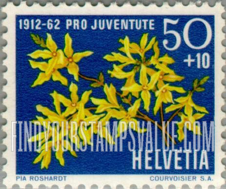 FindYourStampsValue: Semi-Postal: Forsythia