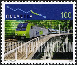 FindYourStampsValue: Federal Administration, Railroad Anniversaries: Bern-Lötschberg-Simplon Railway, centenary