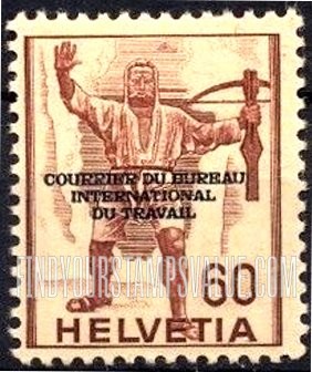 FindYourStampsValue: For The International Labor Bureau: William Tell