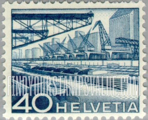 FindYourStampsValue: Federal Administration: Harbor of the Rhine