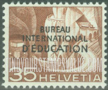 FindYourStampsValue: For The International Bureau of Education: Alpine Postal Road