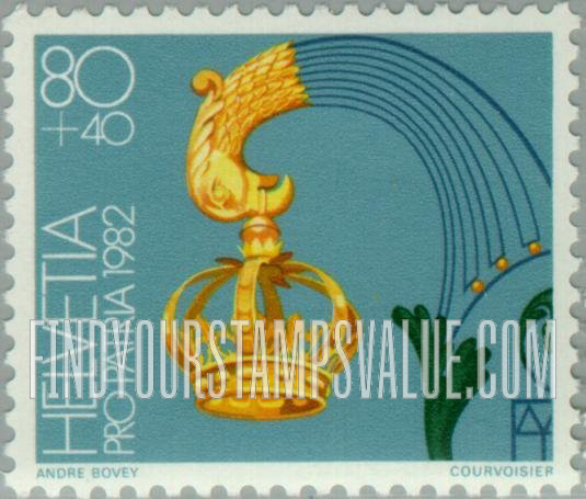 FindYourStampsValue: Semi-Postal: Krone, Winterthur