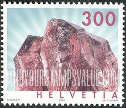 FindYourStampsValue: Federal Administration, Minerals: Rutilated quartz