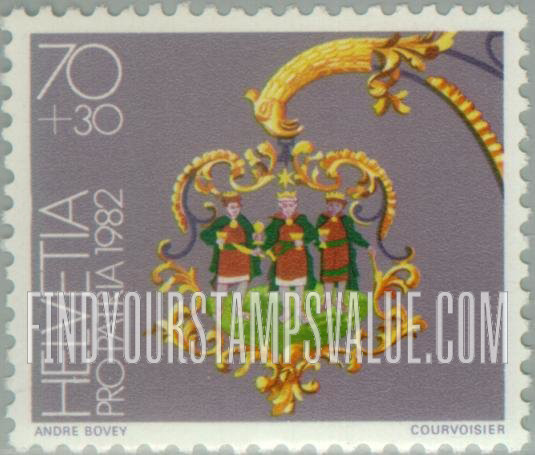 FindYourStampsValue: Semi-Postal: Three Kings, Rheinfelden