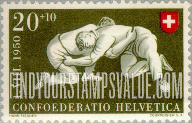 FindYourStampsValue: Semi-Postal: Wrestlers