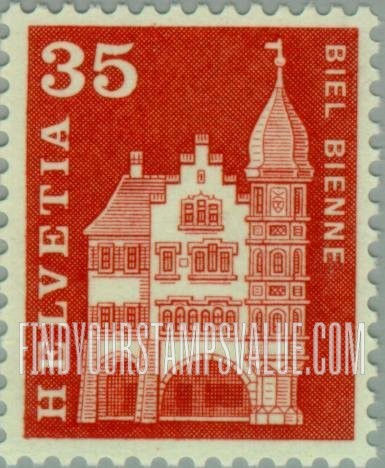 FindYourStampsValue: Federal Administration: Woodcutters’ Guildhall, Biel