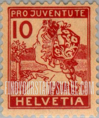 FindYourStampsValue: Semi-Postal: Girl (Lucerne)