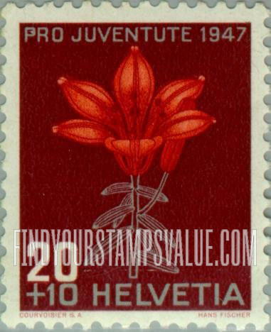 FindYourStampsValue: Semi-Postal: Red lily